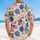 USA 250th Anniversary Patriotic Hawaiian Fabric Design: Washington, Liberty Bell, Eagle, Flag, Fireworks Short-sleeve Hawaiian Shirt - 5