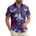 USA 250th Anniversary: Patriotic Eagles, Liberty, Capitol, Bell Arrangement Short-sleeve Hawaiian Shirt - 1