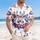 America 250th Patriotic Ducks: Nine Hawaiian July 4th Stars Stripes Motif Short-sleeve Hawaiian Shirt - 4