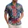 USA 250th Anniversary 1776 Freedom Tropical Americana Star Spangled Scrollwork Short-sleeve Hawaiian Shirt - 1