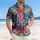 USA 250th Anniversary 1776 Freedom Tropical Americana Star Spangled Scrollwork Short-sleeve Hawaiian Shirt - 4