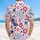 USA 250th Birthday Patriotic Hawaiian Stars Fireworks Red White Blue Seamless Pattern Short-sleeve Hawaiian Shirt - 5