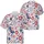 USA 250th Birthday Patriotic Hawaiian Stars Fireworks Red White Blue Seamless Pattern Short-sleeve Hawaiian Shirt - 3