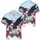 America 250th Birthday Eagle Flag 1776-2026 Tropical Hibiscus Gold Silver Short-sleeve Hawaiian Shirt - 3