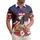 America 250th Commemoration: Bald Eagle Flag, 1776-2026, Hibiscus Palm Gold Scroll Short-sleeve Hawaiian Shirt - 1