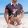 America 250th Commemoration: Bald Eagle Flag, 1776-2026, Hibiscus Palm Gold Scroll Short-sleeve Hawaiian Shirt - 4