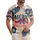 America 250th 1776-2026: Blue Script Red Stripe Star Ribbon Bow Patriotic Short-sleeve Hawaiian Shirt - 1