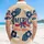 America 250th 1776-2026: Blue Script Red Stripe Star Ribbon Bow Patriotic Short-sleeve Hawaiian Shirt - 5