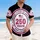 America 250th Anniversary Patriotic Circular Emblem | Waving Flag Red White Blue Black Short-sleeve Hawaiian Shirt - 4