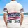 America 250th Anniversary: Hawaiian Script, Navy Crimson Gold Sunburst 1776-2026 Short-sleeve Hawaiian Shirt - 5