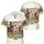 America 250th Anniversary: Patriotic Vintage USA Floral Freedom Banner Scrollwork Short-sleeve Hawaiian Shirt - 3
