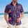 USA 250th Birthday Patriotic Hawaiian Design: Eagles, Flags, Liberty Bells & 1776 Scrollwork Short-sleeve Hawaiian Shirt - 4