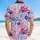 America 250th Birthday Celebration Flag Hibiscus Fireworks Star Medley 1776-2026 Short-sleeve Hawaiian Shirt - 5