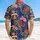 USA 250th Birthday Patriotic Hawaiian Flag Eagle Liberty Bell Tropical 1776 Scroll Short-sleeve Hawaiian Shirt - 5