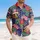 USA 250th Birthday Patriotic Hawaiian Flag Eagle Liberty Bell Tropical 1776 Scroll Short-sleeve Hawaiian Shirt - 4