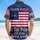 America 250th Anniversary Patriotic Flag We The People 1776 Distressed Tropical Navy Gold Short-sleeve Hawaiian Shirt - 5