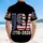 America's 250th Anniversary USA Distressed Flag 1776-2026 Grunge Americana Design Short-sleeve Hawaiian Shirt - 5