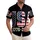 America's 250th Anniversary USA Distressed Flag 1776-2026 Grunge Americana Design Short-sleeve Hawaiian Shirt - 1
