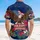 USA 250th Anniversary Eagle Flag Hibiscus Palm Star Scroll Patriotic Graphic Short-sleeve Hawaiian Shirt - 5