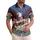 America 250th Anniversary Eagle: Patriotic Flag Hibiscus Scrollwork 1776-2026 Short-sleeve Hawaiian Shirt - 1