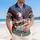 America 250th Anniversary Eagle: Patriotic Flag Hibiscus Scrollwork 1776-2026 Short-sleeve Hawaiian Shirt - 4