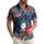 USA 250th Anniversary: Patriotic Hawaiian Hibiscus Stars & '250 Years' Banners Short-sleeve Hawaiian Shirt - 1