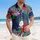 USA 250th Anniversary: Patriotic Hawaiian Hibiscus Stars & '250 Years' Banners Short-sleeve Hawaiian Shirt - 4
