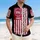 James Patriotic USA 250th Distressed Flag 13 Stars 1776 We The People Short-sleeve Hawaiian Shirt - 4