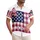 America 250th Anniversary Patriotic Flag Quilted Gingham Bow Design Est. 1776 Short-sleeve Hawaiian Shirt - 1