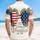 America 250th Celebration: Americana Bow, Est. 1776 Freedom Script, Tropical Foliage Short-sleeve Hawaiian Shirt - 5