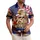 Patriotic 250th Anniversary Eagle Flag Liberty Bell Fireworks Hibiscus Plumeria Short-sleeve Hawaiian Shirt - 1
