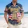 America 250th Anniversary Liberty Bell American Flag Laurel Wreath Tropical Americana Short-sleeve Hawaiian Shirt - 4
