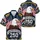 America 250th: Bald Eagle, Crossed Flags, 1776-2026 Navy Star Gold Frame Emblem Short-sleeve Hawaiian Shirt - 3