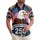America 250th: Bald Eagle, Crossed Flags, 1776-2026 Navy Star Gold Frame Emblem Short-sleeve Hawaiian Shirt - 1