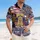 250th Anniversary 1776-2026 Golden Liberty Bell Eagle Capitol Hawaiian Flag Short-sleeve Hawaiian Shirt - 4