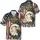 Patriotic USA 250th Anniversary Bald Eagle Wreath Rustic Cross Distressed Flag Short-sleeve Hawaiian Shirt - 3