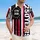 USA 250th Anniversary Distressed Flag 1776 2026 Tropical Crimson Black Stripes Short-sleeve Hawaiian Shirt - 4