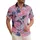 America 250th: Waving Flags, Heraldic Eagles, FREEDOM Text, Edge-to-Edge Starbursts Short-sleeve Hawaiian Shirt - 1