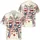 America 250th Anniversary Patriotic Hawaiian AMERICA 250 Text Stars Stripes Ribbon Short-sleeve Hawaiian Shirt - 3
