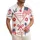 America 250th: 'Tini Bit Patriotic' Martini Flag Crimson Red Hawaiian Celebration Short-sleeve Hawaiian Shirt - 1
