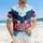America 250th Anniversary Eagle: Patriotic Hawaiian Hibiscus Palm Fronds 1776-2026 Short-sleeve Hawaiian Shirt - 4