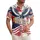 America 250th Birthday Eagle Flag 1776-2026 Hibiscus Plumeria Stars Design Short-sleeve Hawaiian Shirt - 1