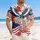 America 250th Birthday Eagle Flag 1776-2026 Hibiscus Plumeria Stars Design Short-sleeve Hawaiian Shirt - 4