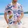 USA 250th Anniversary Patriotic Tropical Print: Flag Eagle Liberty Bell Capitol Est. 1776 Short-sleeve Hawaiian Shirt - 4