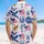 USA 250th Anniversary Patriotic Tropical Print: Flag Eagle Liberty Bell Capitol Est. 1776 Short-sleeve Hawaiian Shirt - 5