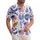 USA 250th Anniversary Patriotic Tropical Print: Flag Eagle Liberty Bell Capitol Est. 1776 Short-sleeve Hawaiian Shirt - 1