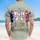 America 250th Anniversary Patriotic Bows Gold Stars Tropical Leaves Vintage Sage Short-sleeve Hawaiian Shirt - 5