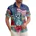 America 250th Liberty Crown Distressed Flag Hibiscus Palm 1776-2026 Short-sleeve Hawaiian Shirt - 1