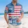 Patriotic 250th Anniversary: Distressed Flag 1776 We The People 2026 Semiquincentennial Short-sleeve Hawaiian Shirt - 4