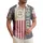 USA 250th Anniversary Flag 1776-2026 Distressed Tropical Patriotism Charcoal Short-sleeve Hawaiian Shirt - 1